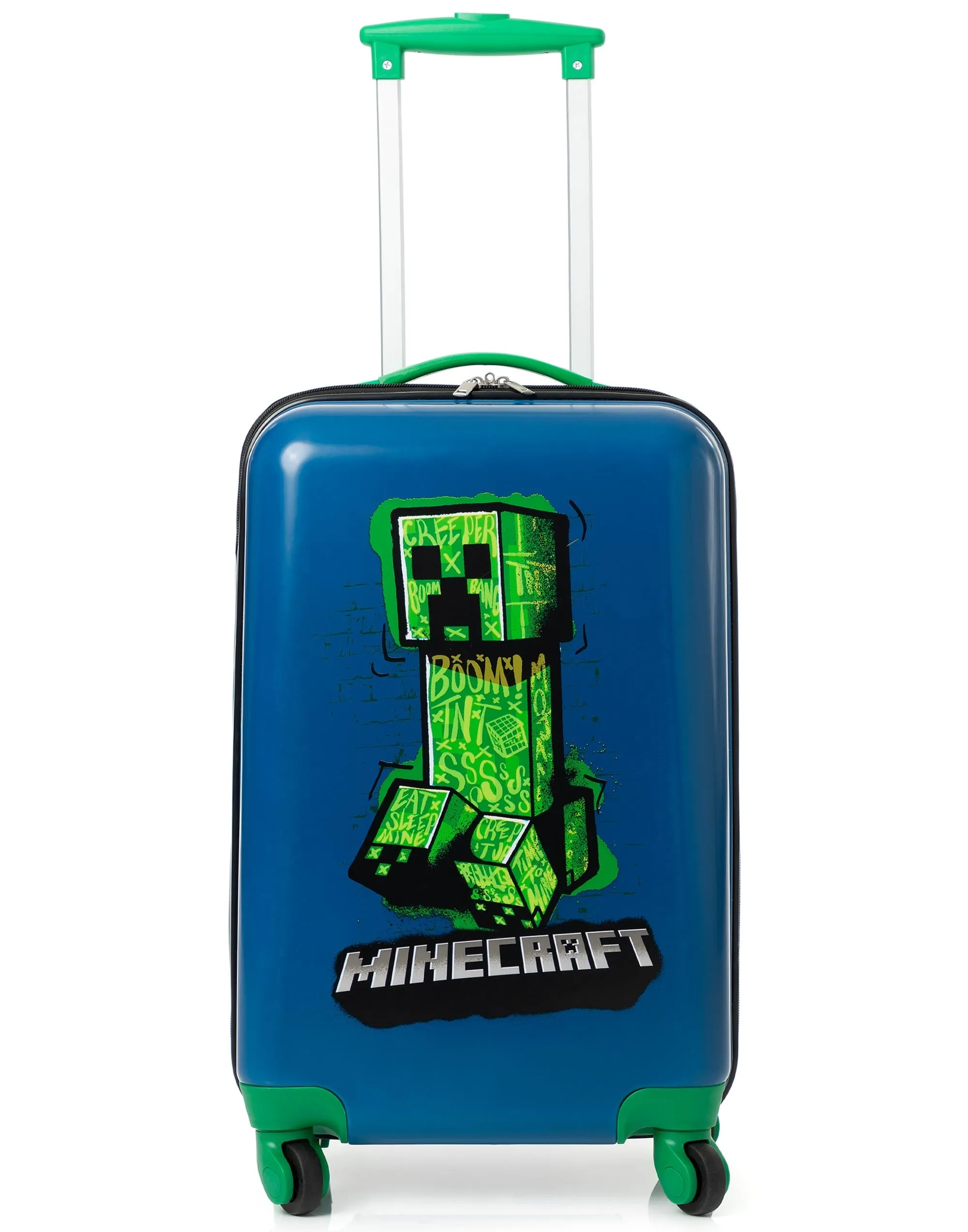 Minecraft Unisex Kids Blue Medium Suitcase