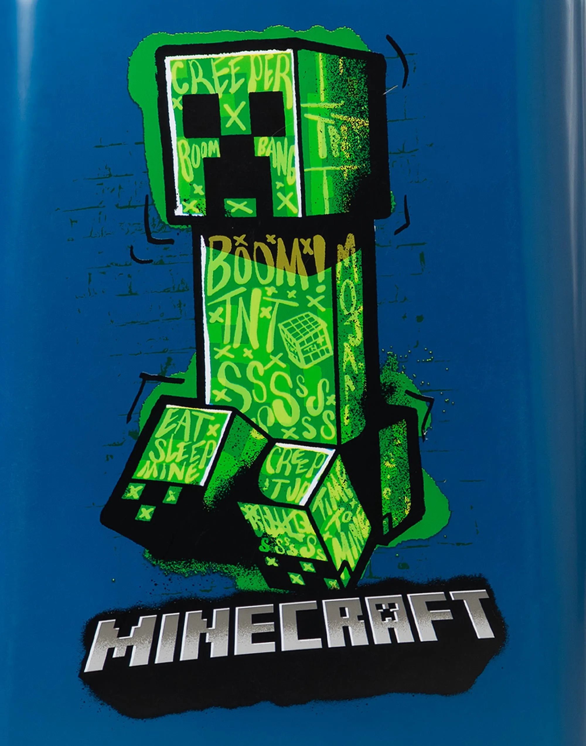 Minecraft Unisex Kids Blue Medium Suitcase