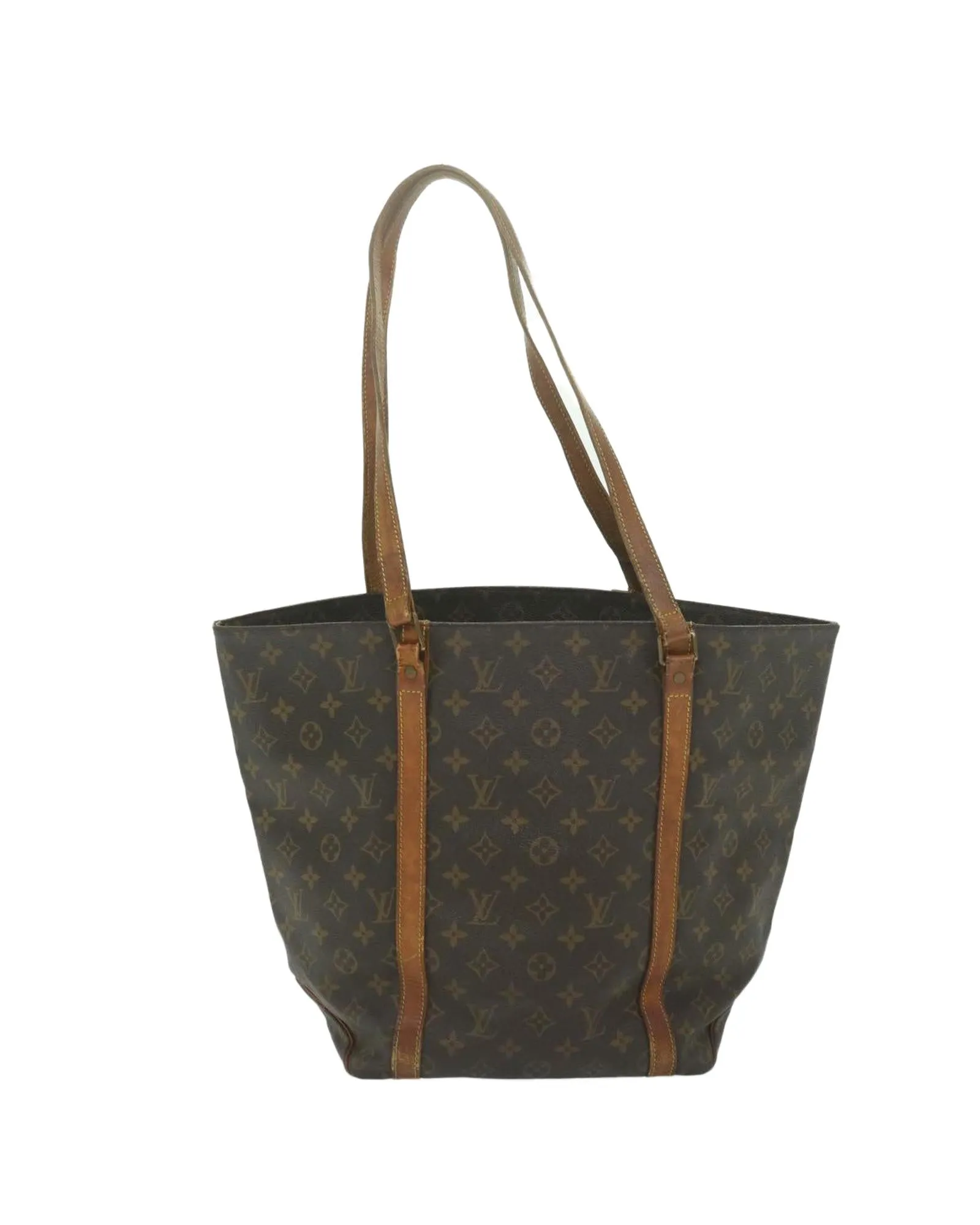 Monogram Canvas Tote Bag with Shoulder Strap