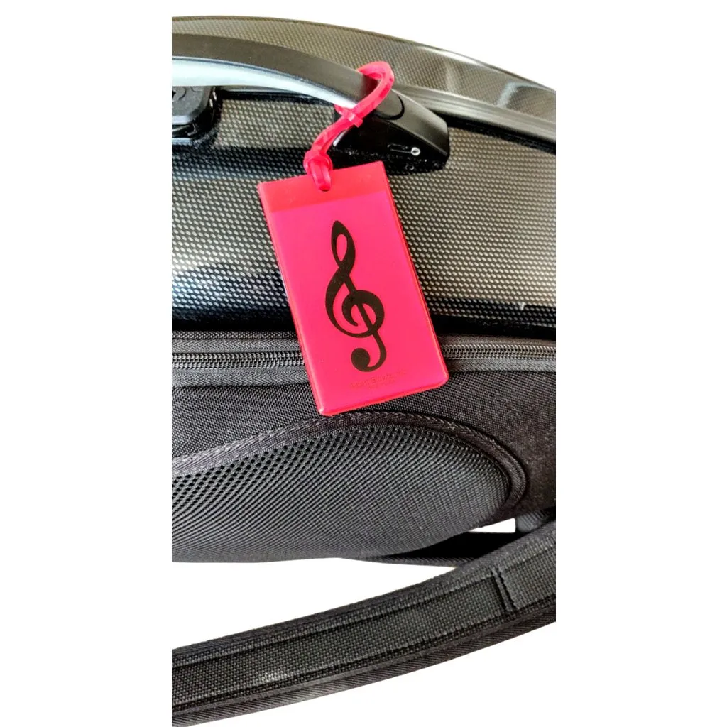 Musical Instrument Name Tag - Treble Clef (Various Colours)