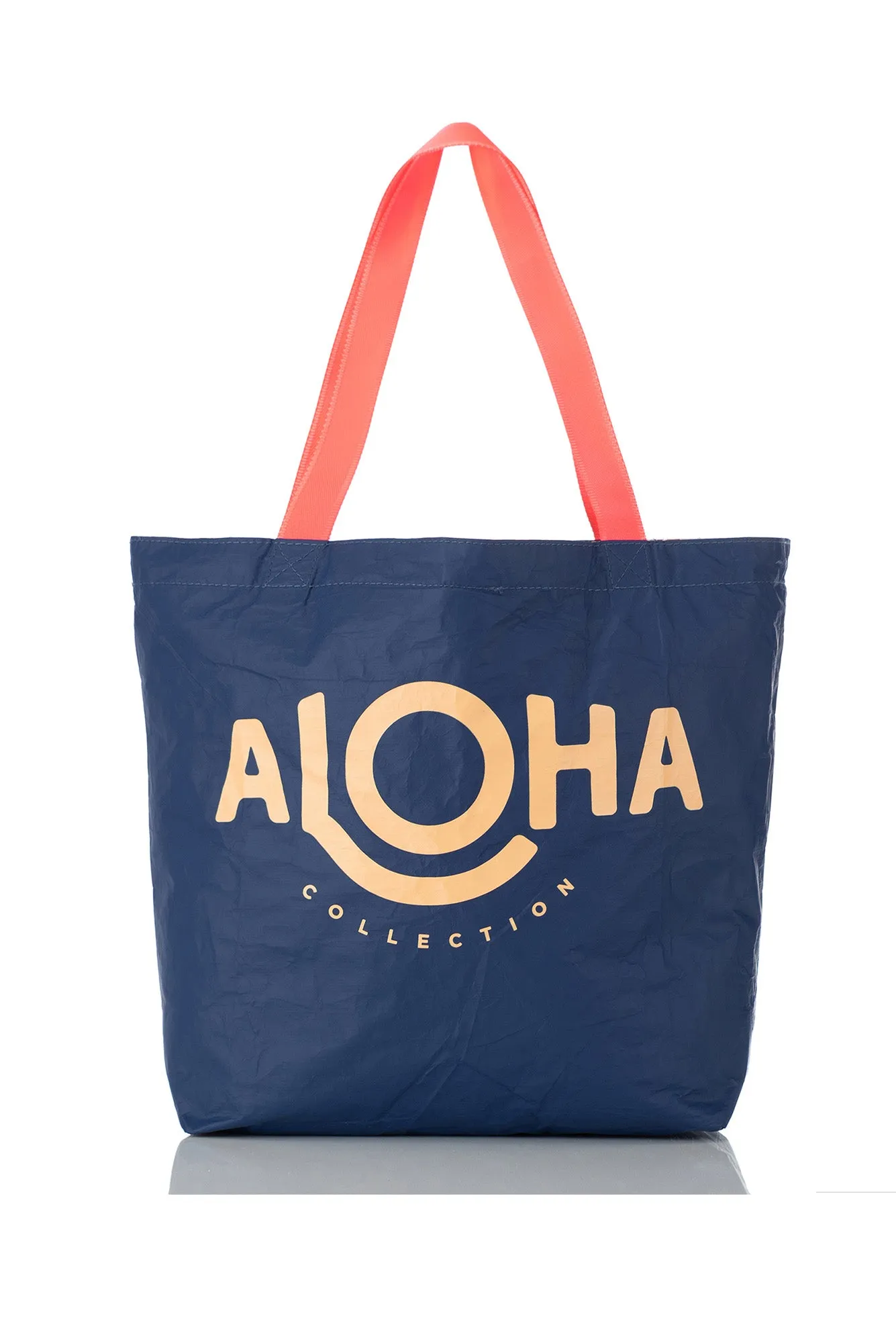 Navy Tropical Reversible Splash Proof Tote