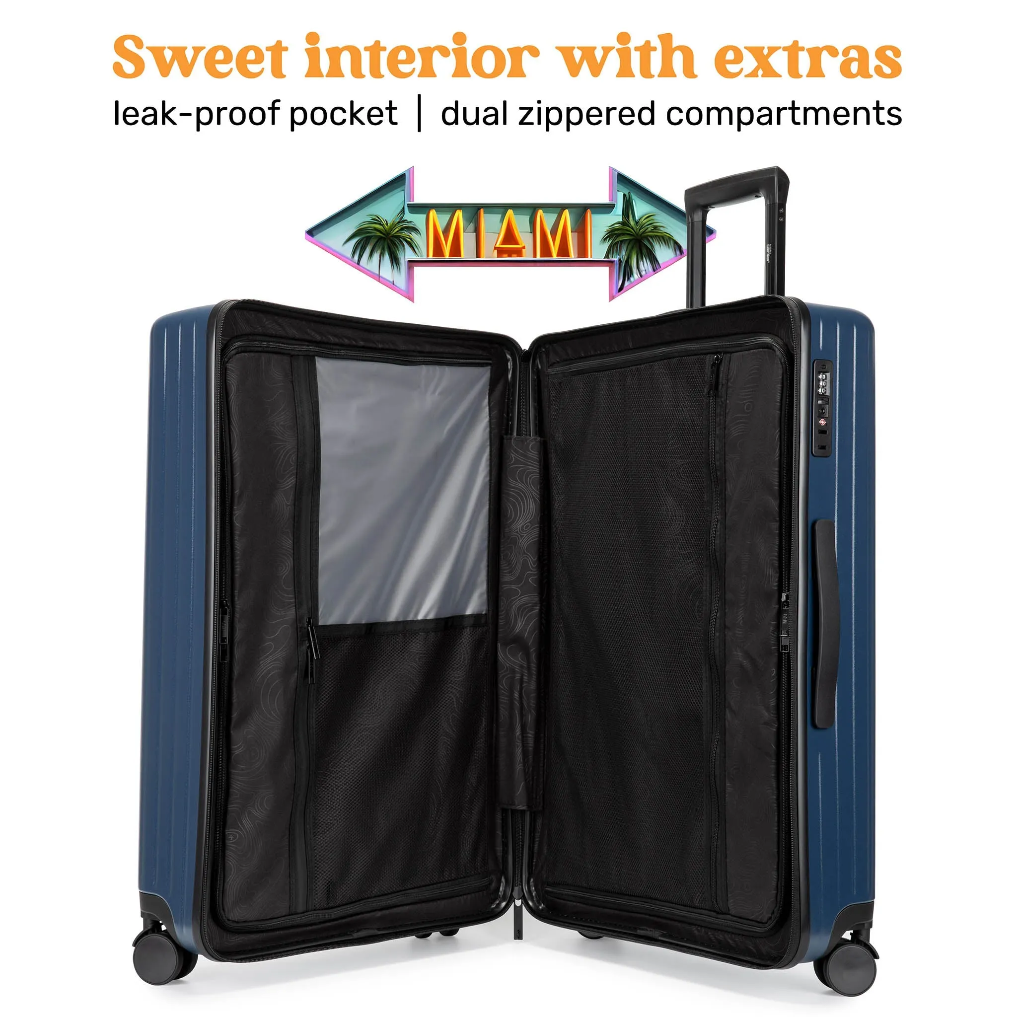 Ocean 2 Piece Polycarbonate Luggage Set