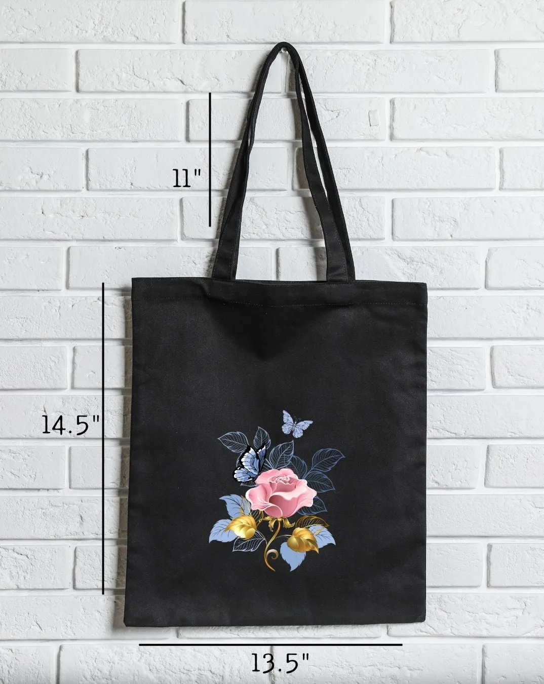 Pink Rose Daily Thaila -  Canvas Reusable Bags