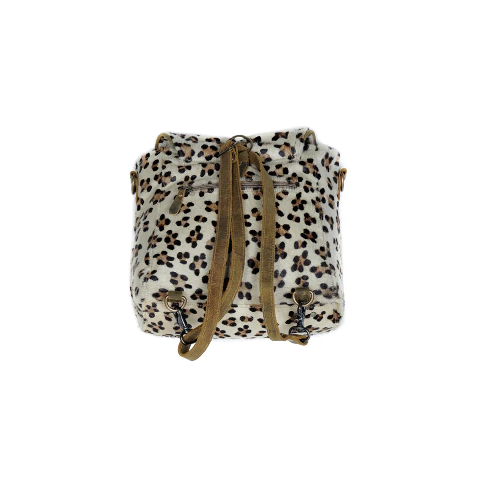 Quaint Leopard Print Leather & Hairon Bag