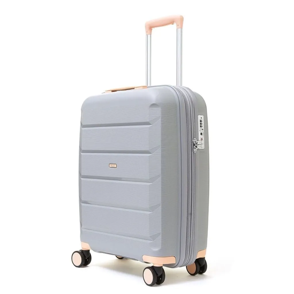 Rock Tulum 3 Piece Set Expander Hardsided Luggage - Grey