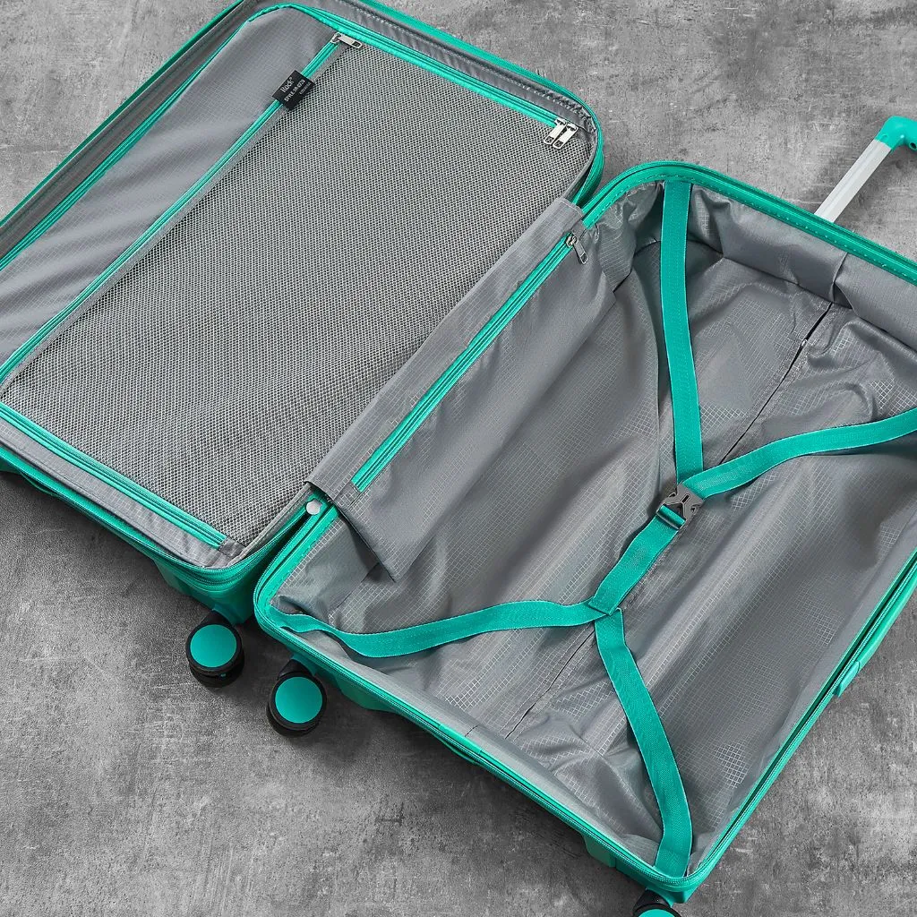 Rock Tulum 3 Piece Set Expander Hardsided Luggage - Turquoise