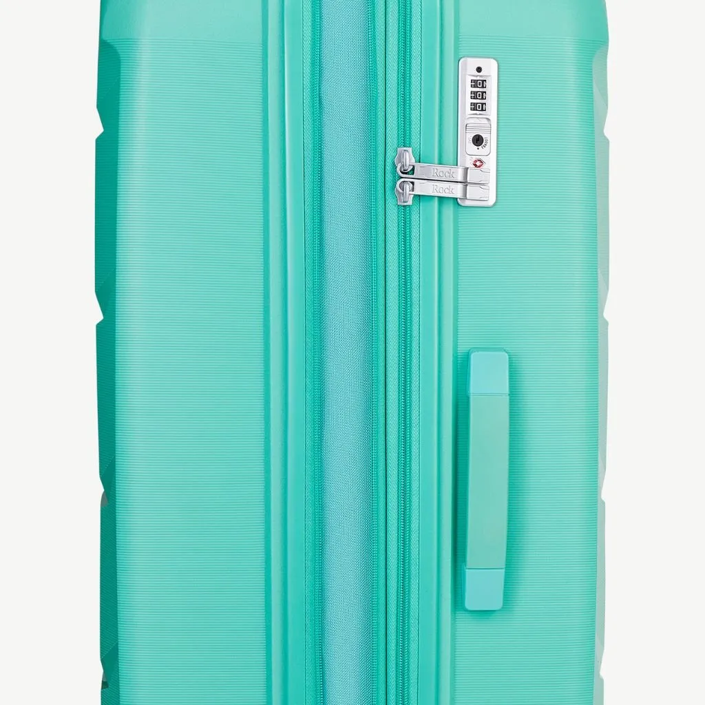 Rock Tulum 3 Piece Set Expander Hardsided Luggage - Turquoise