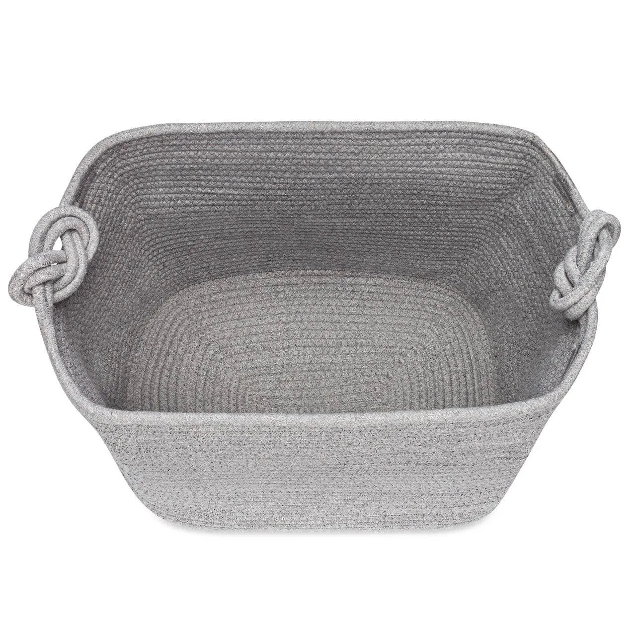 Rope Cube Storage Basket - Gray