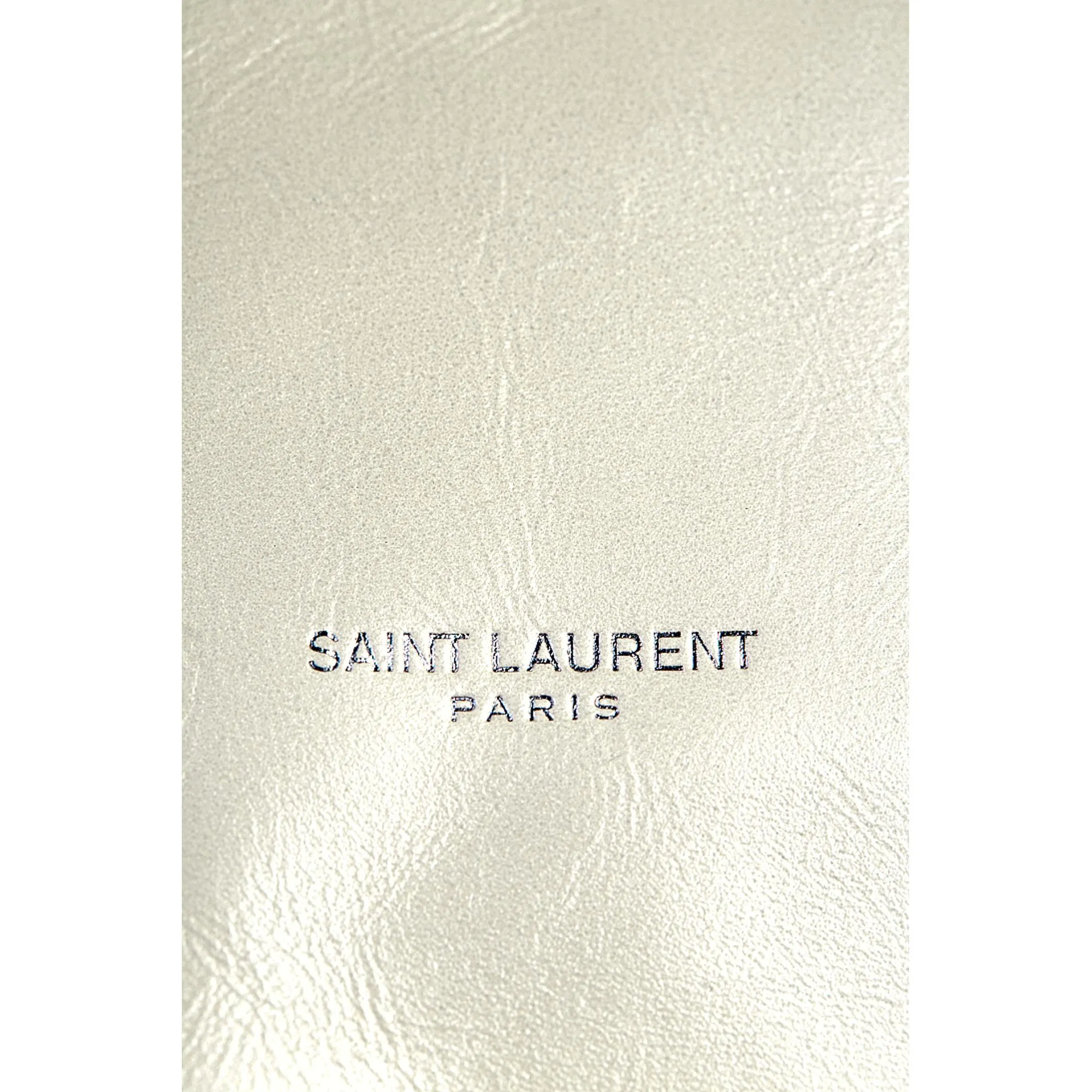 Saint Laurent Supple Ivory Calf Leather Large Convertible Tote Bag