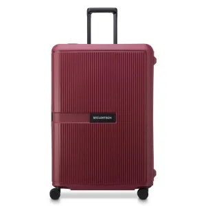 Securitech By Delsey Stone 76cm Large Hardsided Luggage Burgundy