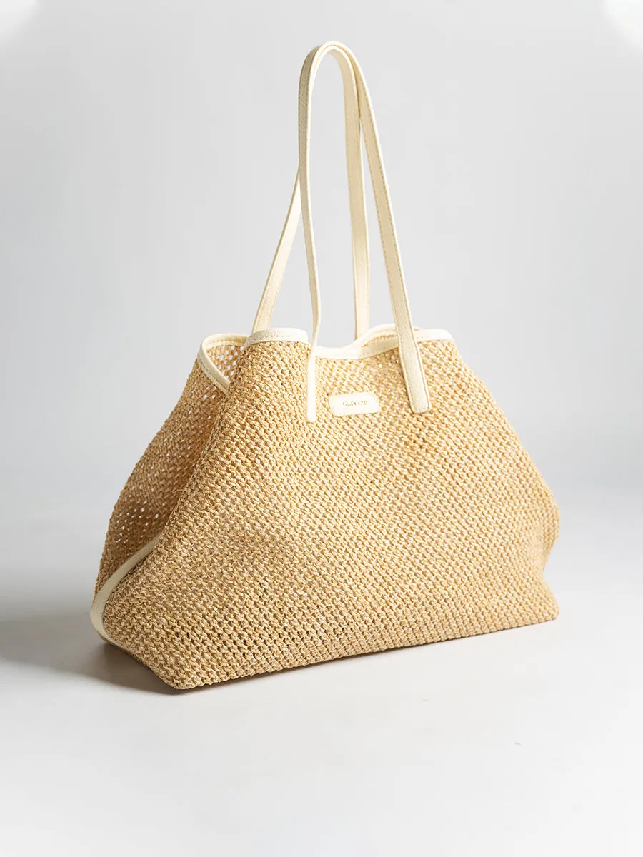 Sylvia Raffia Tote Bag