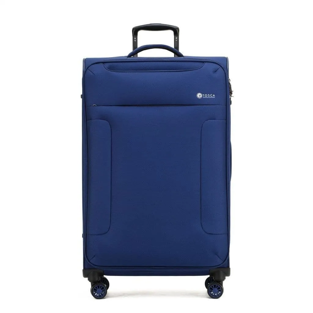 Tosca So Lite 3 Piece Softsided SuperLight Luggage Set - Navy