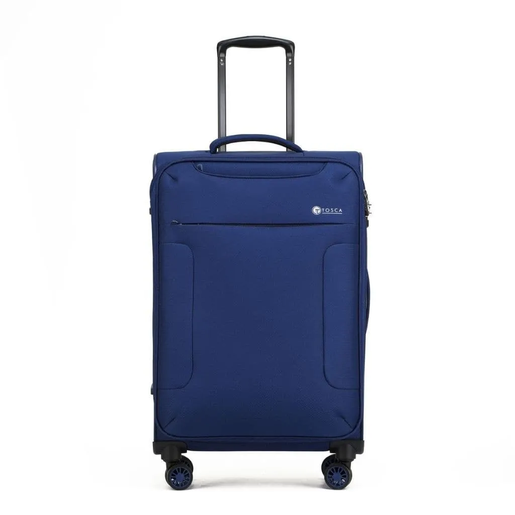 Tosca So Lite 3 Piece Softsided SuperLight Luggage Set - Navy