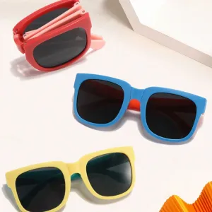 UV Protection Foldable Sunglasses for Kids 1pc (Random Colour)