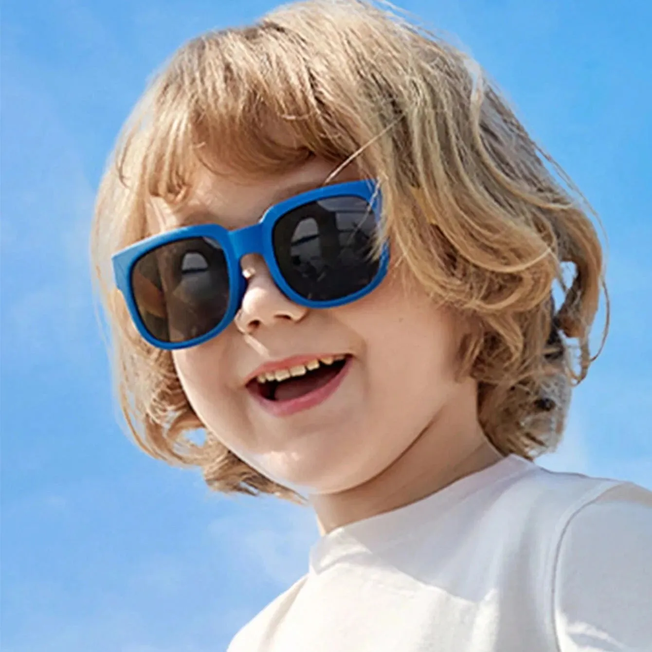 UV Protection Foldable Sunglasses for Kids 1pc (Random Colour)