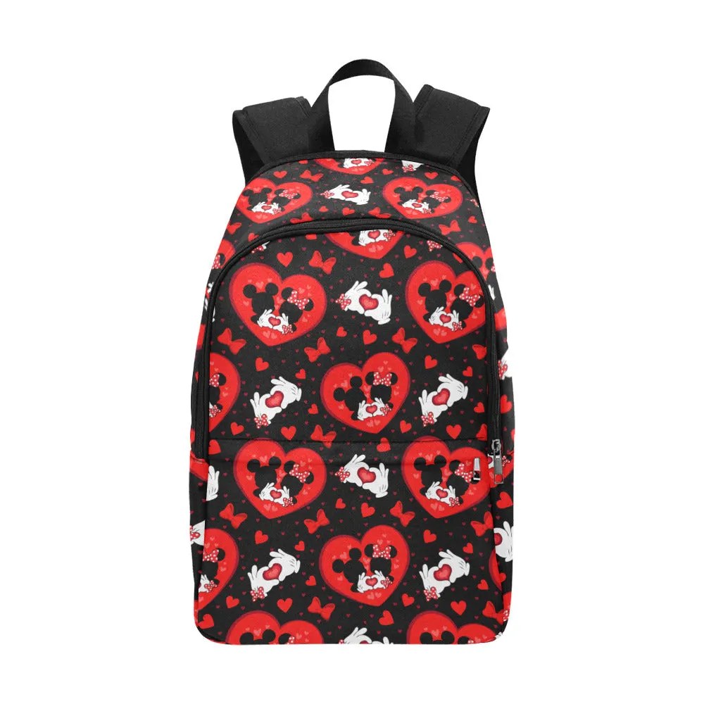 Valentines Day Lovers Fabric Backpack