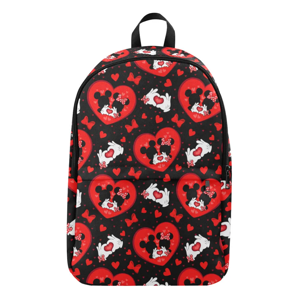 Valentines Day Lovers Fabric Backpack