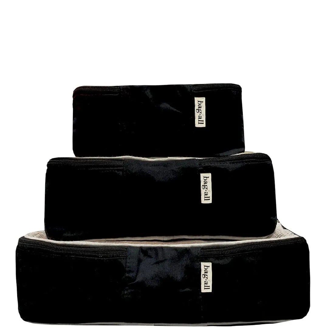 Weekend Essential Packing Set 4-Pack, Black