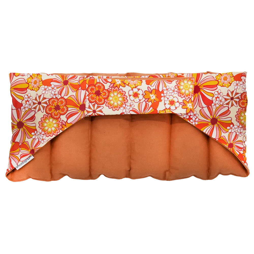 Wrap Around Heat Pack - Groovy Flowers Orange