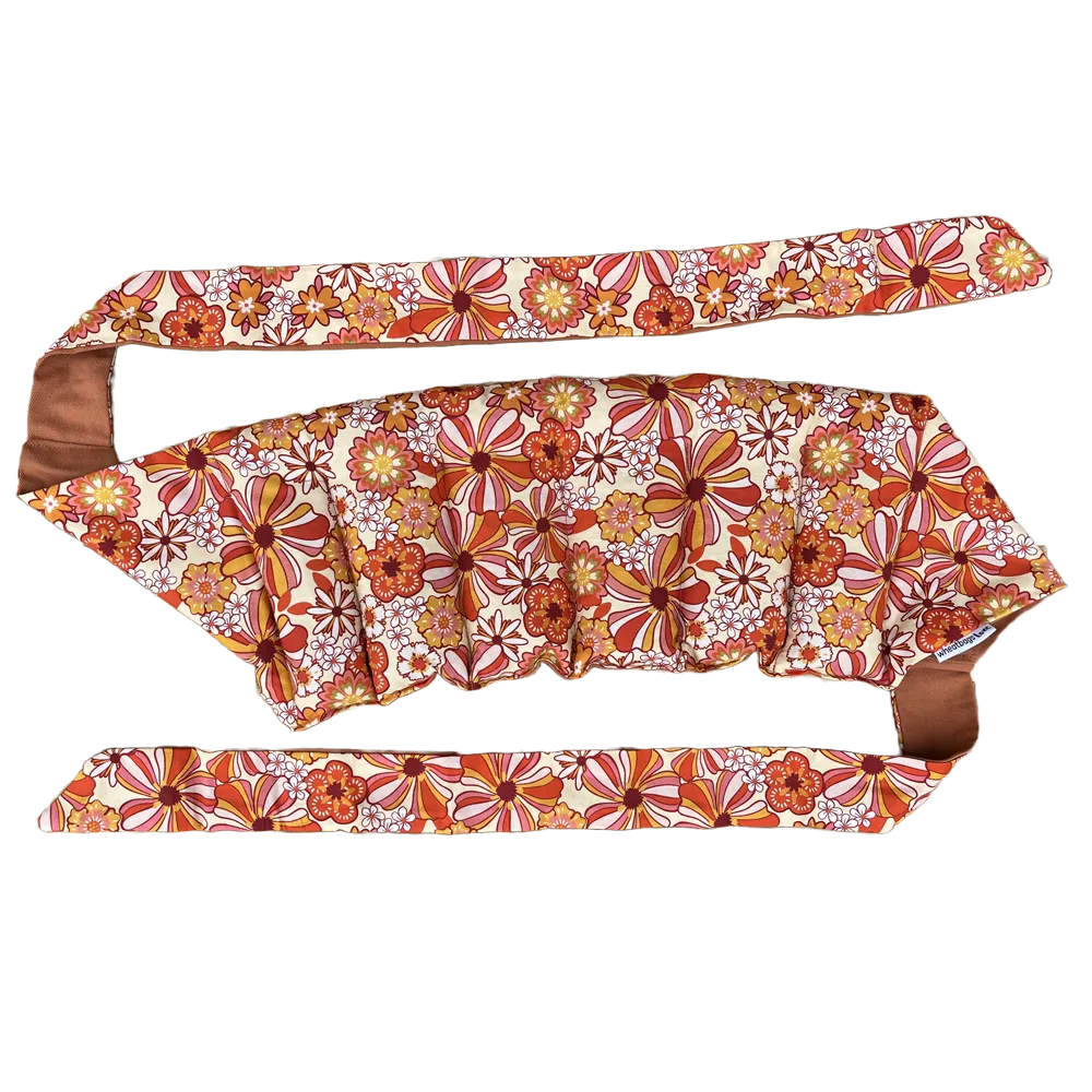 Wrap Around Heat Pack - Groovy Flowers Orange